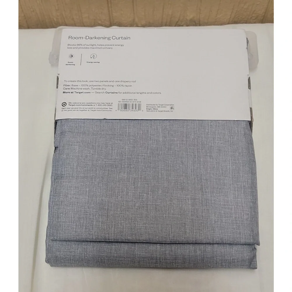 Room Essentials Room Darkening Curtain Gray 42